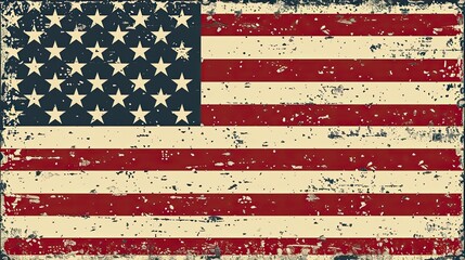 Retro American Flag Background