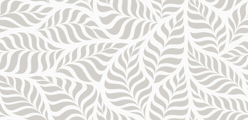 Obraz premium Seamless exotic pattern with palm leaves. 
