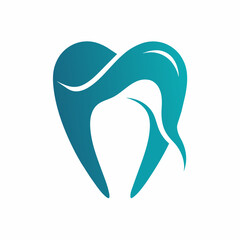 Simple and modern dental Care logo vector icon illustration.