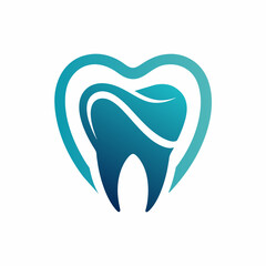 Simple and modern dental Care logo vector icon illustration.