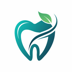 Simple and modern dental Care logo vector icon illustration.