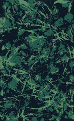 Green grunge background. The texture of blotches, stains, streaks of paint