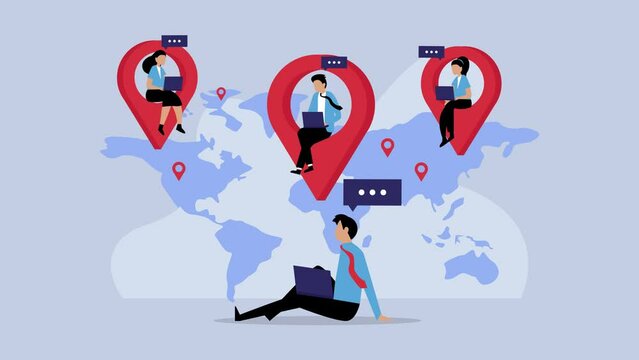 Business process outsourcing, outplacement, offshore software development, freelance job animation video