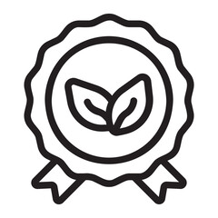 eco friendly line icon