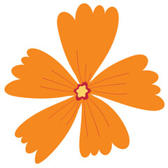 Flat design Tropical flower