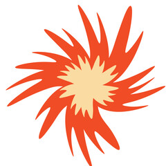 Flat design Tropical flower