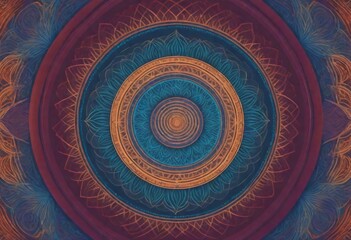 Digital Painting Intricate Abstract Mandala With G (13)