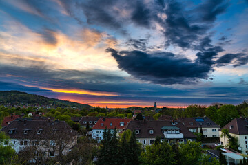 Abendhimmel über Goslar
