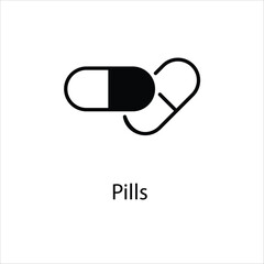 Pills  vector icon