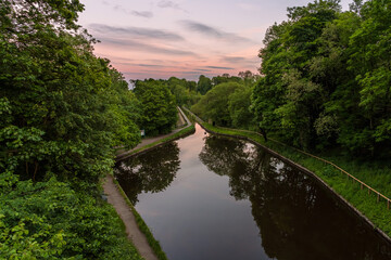 Evening mood at the Chirk Aqueduct & Viaduct, Wales, UK