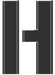 Modern alphabet letter H