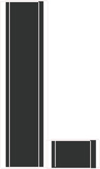 Modern alphabet letter L