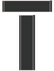 Modern alphabet letter T