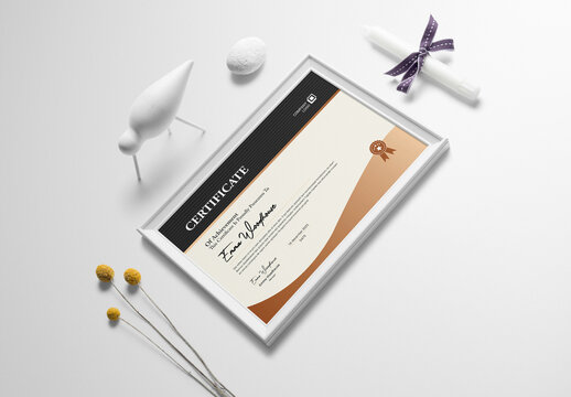 Modern Landscape Certificate Design