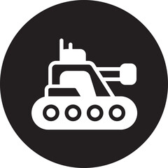 tank glyph icon