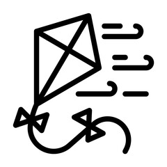 Kite Icon With Line Style