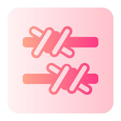Obraz premium barbed wire gradient icon