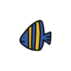 Sea animals under the sea vector