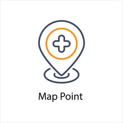 Map Point  vector icon