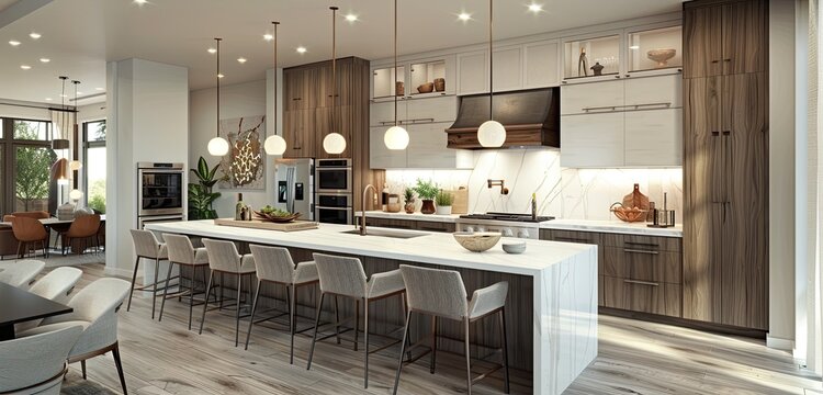 modern kitchen interior