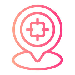 Obraz premium pointer gradient icon