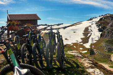 Mountain Bike Rentals for Downhill Rides from the Summit of Monte Baldo in Lake Garda Valley