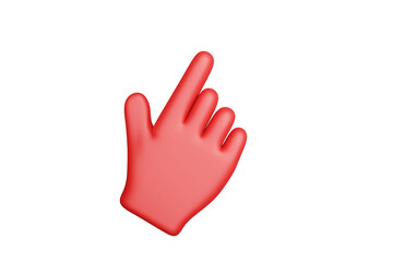 red love, icon, cartoon, 3D