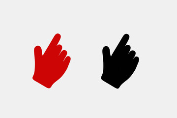 Glove, hand icon, cartoon, 3D