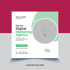 digital marketing corporate social media post template premium