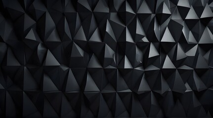 Obraz premium Futuristic High Tech dark background with a triangular.generative.ai