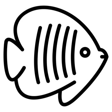 recommend clip art: Fish or seafood icon for food apps and websites
