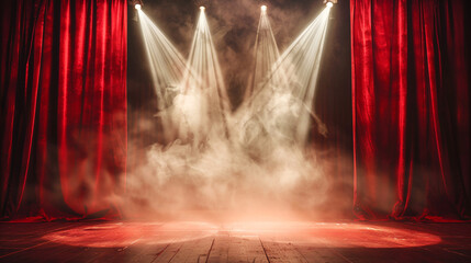 "Grand Stage: A Historic Theater Venue Under The Spotlight, Can Be Used In Historical Presentations Or Theatrical Documentaries."