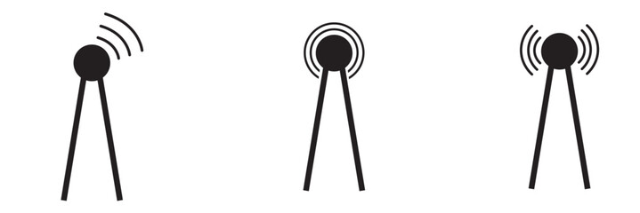 Radio tower icon. Vector.