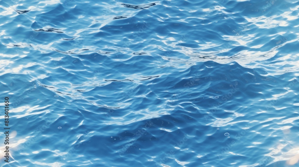 Poster generative ai rippled and textured water surface with gentle waves.