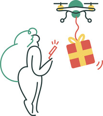 Delivering gifts by drone