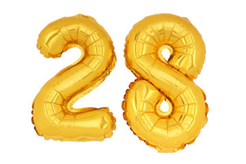 Gold numbers '28' isolated on white background.png