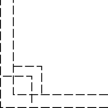 recommend clip art: Dash Line Corner