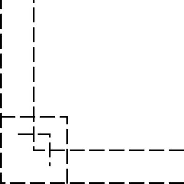 recommend clip art: Dash Line Corner