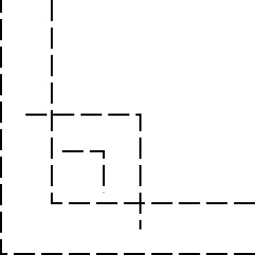 recommend clip art: Dash Line Corner