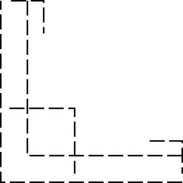 recommend clip art: Dash Line Corner