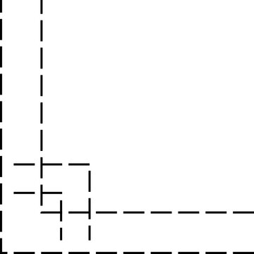 recommend clip art: Dash Line Corner