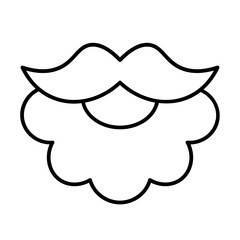 Beard Icon With Thin Line Style
