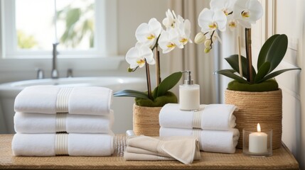 Generative AI Waffle Weave Spa Towel Collection