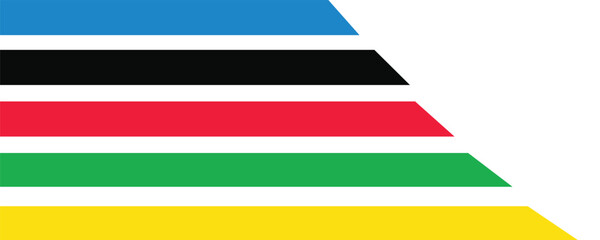 Olympics games straight lines isolated on white artboard. 123