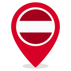 Fototapeta premium Vector Icon for Latvia, country, national, flag, world flag