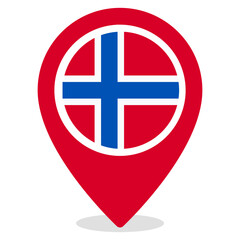 Obraz premium Vector Icon for norway, country, national, flag, world flag
