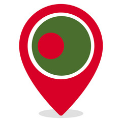 Vector Icon for Bangladesh, country, national, flag, world flag