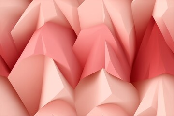 Pink geometric folds, creating a sense of depth and texture background seamless pattern