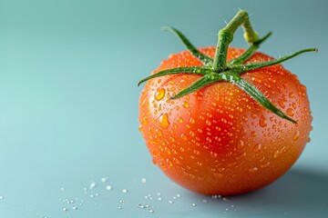 bright copy space of one tomato, Photography showcase fresh banner,