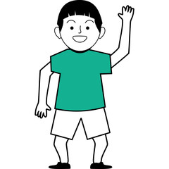 Obraz premium Hand Drawn Young Kids 
